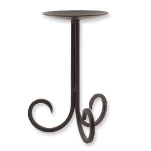    Stratford 7 inch Wrought Iron Pedestal Candle Holder Jewelry