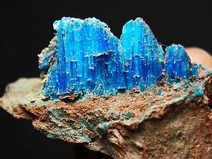 All Natural Blue Chalcanthite on Matrix, Planet Mine, AZ CHA133 