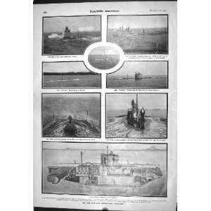 1903 Scientific American Lake Submarine Torpedo Boat 
