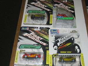 64 Revell The Fast and the Furious 4 pieces  