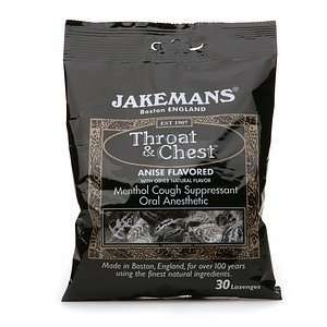 Lozenge Thrt&Chest Liqour 30 Ct by Jakemans (12 Per Box)  