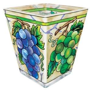  Amia Petite Votive, Hand Painted Glass with Colorful Grape 