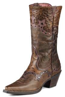 Ariat Western Boots Womens Rogue Spicy Brown Ostrich 10008779  