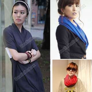 New Fashion Women Pure Color Warm Scarf Shawls Wrap Neckerchief Cotton 