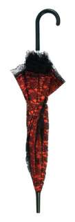 Red/Black Lace Umbrella   Costume Accessories  