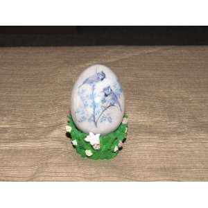  Enesco Marble Decorative Egg with Stand 