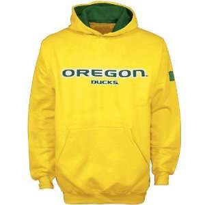  Oregon Ducks Youth Yellow Team Color Hoody Sweatshirt 