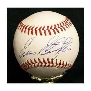 Enos Slaughter Autographed Baseball (JSA)  Sports 