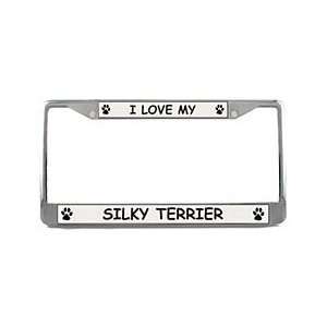Silky Terrier License Plate Frame