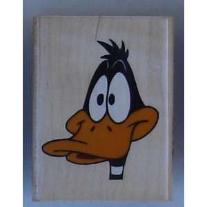 Daffy Duck Face Wood Mounted Rubber Stamp (Discontinued) From Rubber 