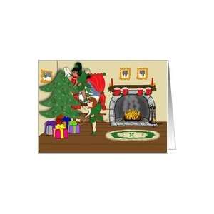  Christmas Faeries Tree Fireplace Stockings Card Health 