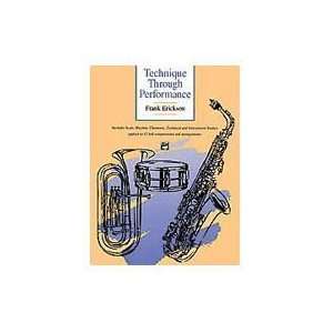   Performance Book Saxophone By Frank Erickson