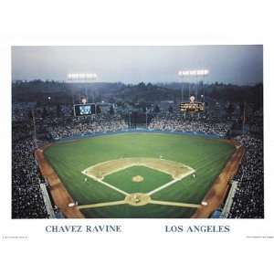  Chavez Ravine, Dodgers Stadium by Ira Rosen   18 x 24 