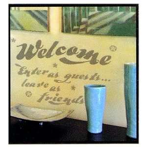    Welcome Friends Translucent Wall Words Set