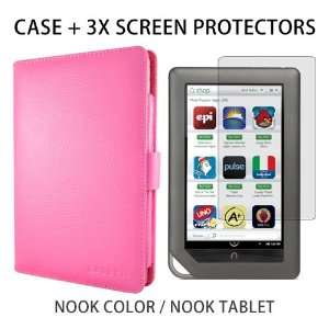  caseen Genuine Leather Case Cover for Nook Color / Nook 