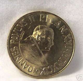 POPE JOHN PAUL II / CHRIST AMONG POOR 99 VATICAN COIN  