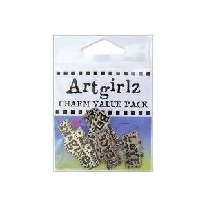  Free Pewter Charms Value Packs (6 Per Pack)   Words