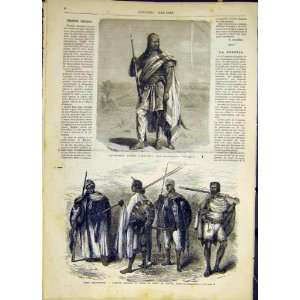  Abyssinia Army Theodoros Troops French Print 1868