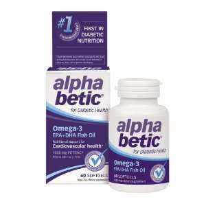  alpha betic Omega 3 Softgels, For People With Diabetes 