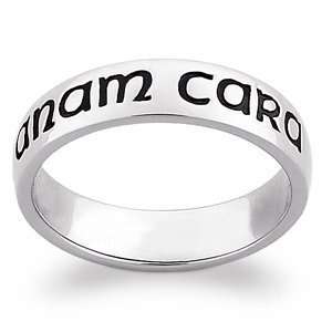  Sterling Silver Mo Anam Cara Band, Size 8 Jewelry