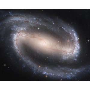  Hubble Space Telescope Photo Barred Spiral Galaxy NASA 
