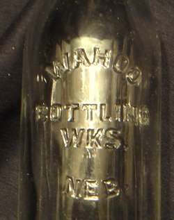Wahoo, Nebraska, Soda Pop Bottle / circa 1935  
