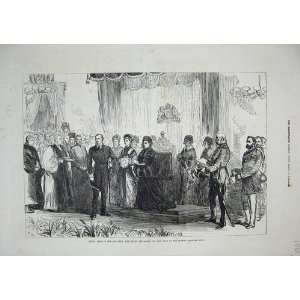  1876 Royal Visit London Queen Hospital Wing Old Print 