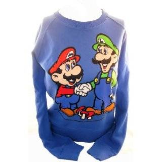 Super Mario Bros Ladies Pullover Sweatshirt   Mario and Luigi Brothers 