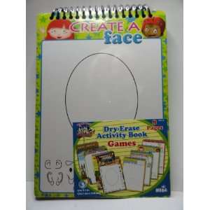  Create a Face Dry erase Activity Book   8 Pages Toys 