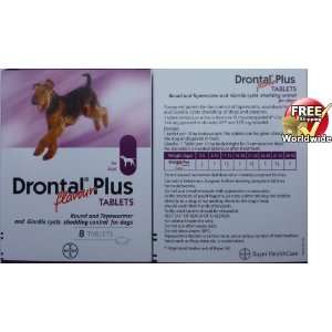  Drontal Plus for Dogs and Pupies 8 Tablets  