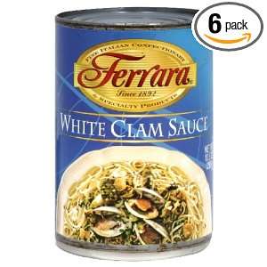 Ferrara Clam Sauce, White, 10.5 Ounce (Pack of 6)  Grocery 