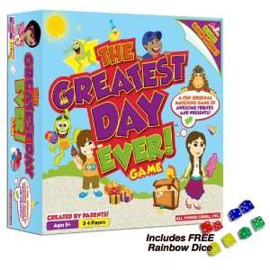  The Greatest Day Ever Game with FREE Rainbow Dice Pack 