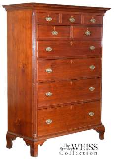SWC A Walnut Chippendale Tall Chest, Penn., c.1780  