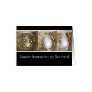 Seasons Greetings from New Home   new address announcement Card