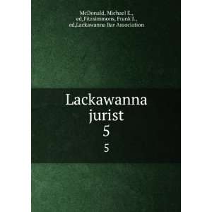   ,Fitzsimmons, Frank J., ed,Lackawanna Bar Association McDonald Books