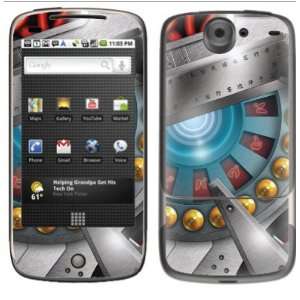  Silver Robot Design Protective Skin for Google Nexus One 