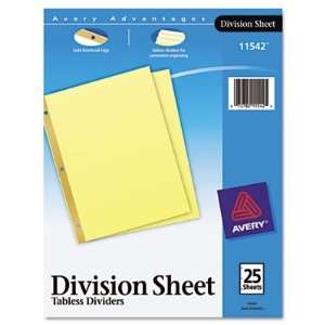  Dividers Letter Buff 25/Pack Case Pack 4   498540