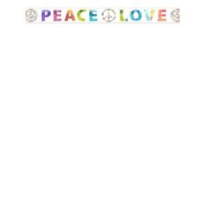  Wallpaper 4Walls Maps Peace and Love Bright on White 