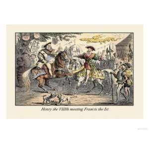 Henry the VIII Meeting Francis the First Giclee Poster Print by John 