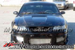 99 04 Ford Mustang OEM AIT CF Carbon Fiber Hood GT 03  