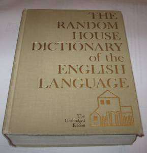 Random House Dictionary of English Language Unabridged  