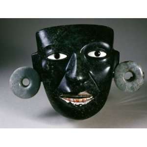  Mask, with Earrings, from Teotihuacan, Mexico Stretched 