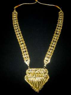 Bollywood India Jewelry Jodha Akbar Gold Bridal Necklace set 9 Pcs 