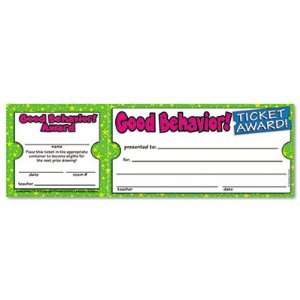  Good Behavior Ticket Awards 8 1/2w x 2 3/4h 100 