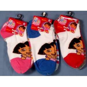  Dora the Explorer Anklet Sock Assorted Designs in Pack  3 