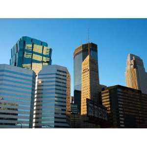  Reflective Exteriors of City Skyline in Minneapolis, Minnesota 