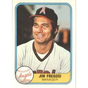  1981 Fleer # 274 Jim Fregosi California Angels Baseball 