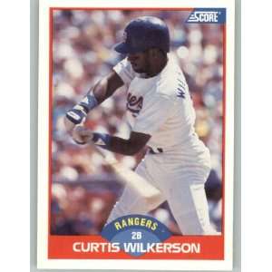  1989 Score #518 Curtis Wilkerson   Texas Rangers (Baseball 