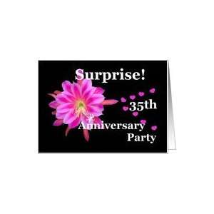  35th Anniversary Surprise Party Invitation Card Health 
