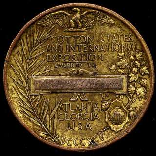 1895 Atlanta Cotton States and International Exposition Gold Plated 
